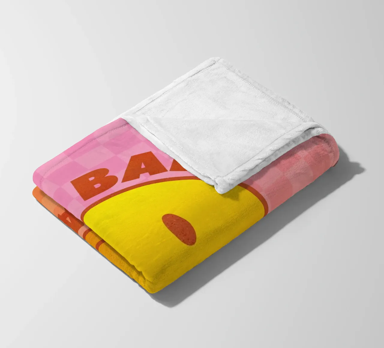 Retro "No Bad Days" Smiley Face Art Print coperta in pile da showmemars