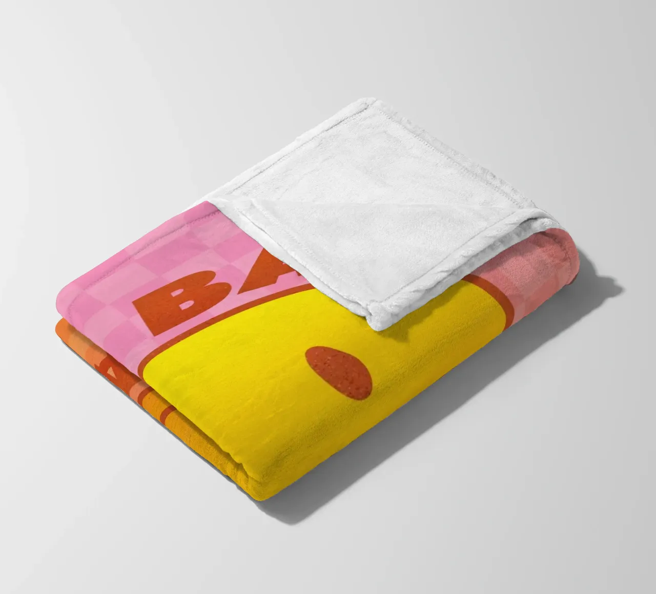Retro "No Bad Days" Smiley Face Art Print coperta in pile da showmemars