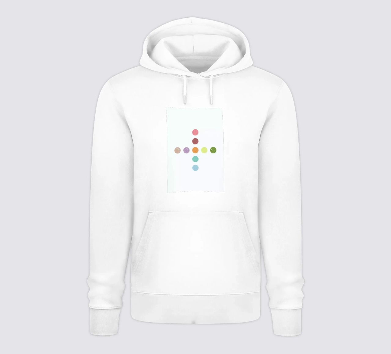 Color Dots Cross felpa con cappuccio da LeDieg
