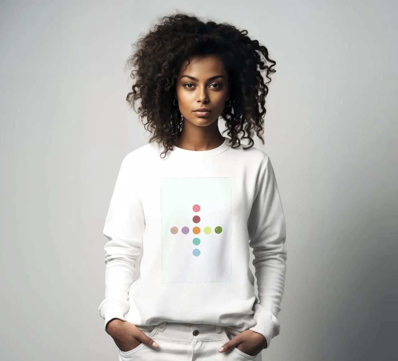 Color Dots Cross sweat de LeDieg