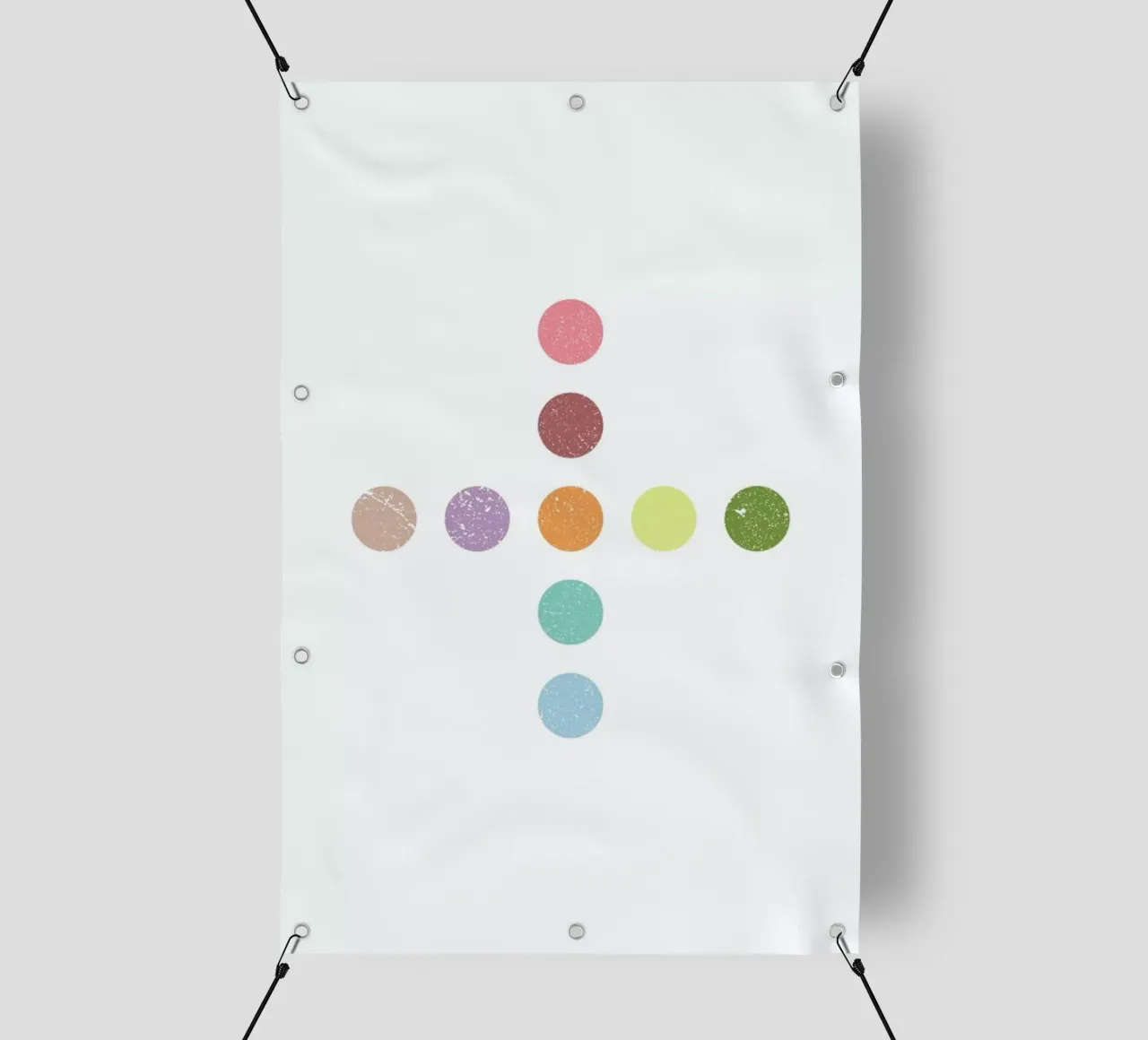 Color Dots Cross pvc cover by LeDieg