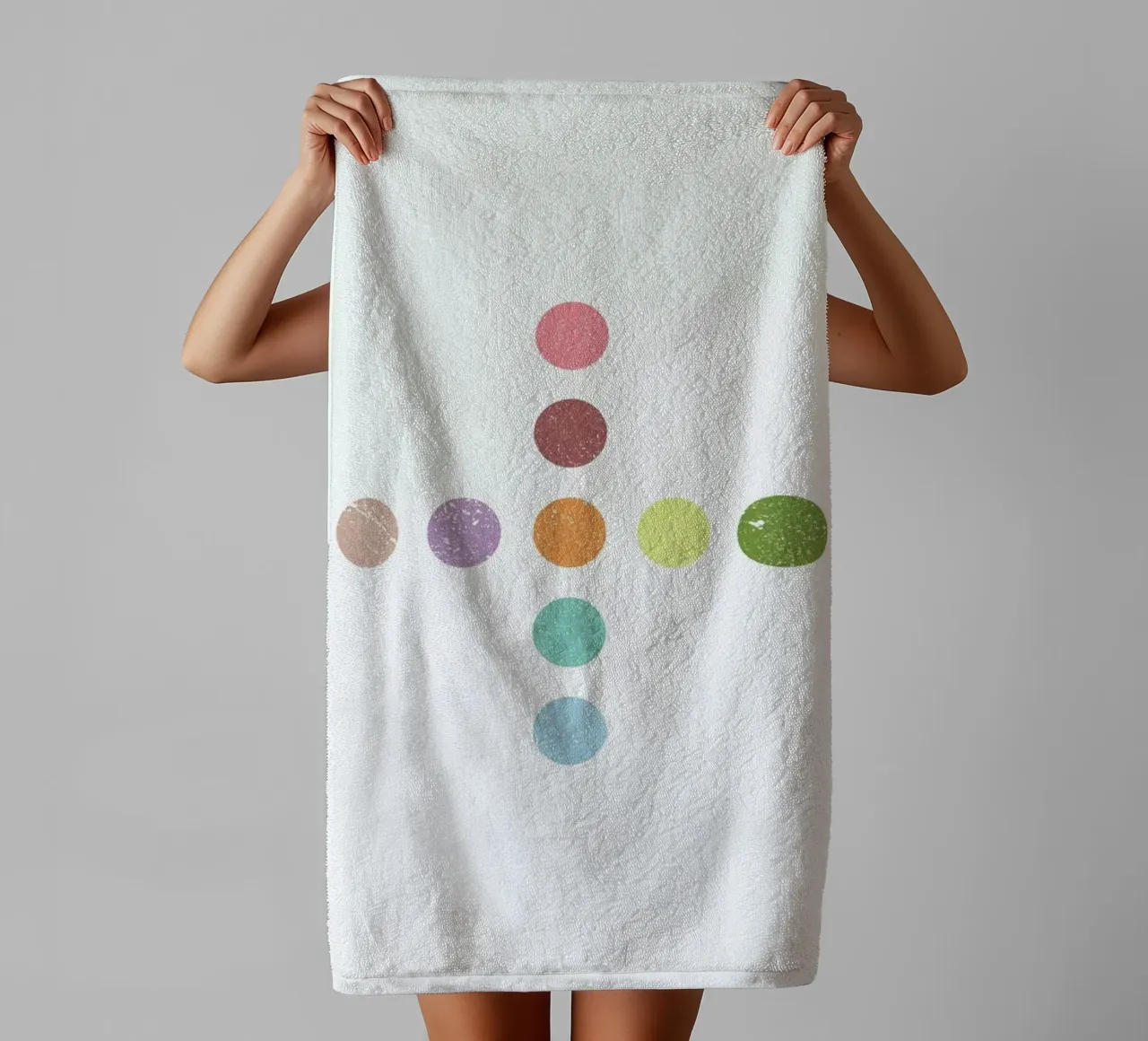 Color Dots Cross asciugamano da bagno da LeDieg