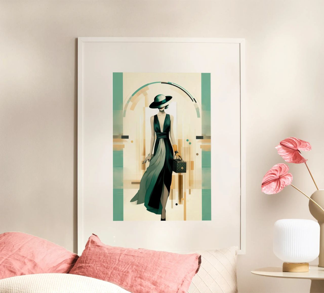 Art Deco Woman poster by Artful Muse