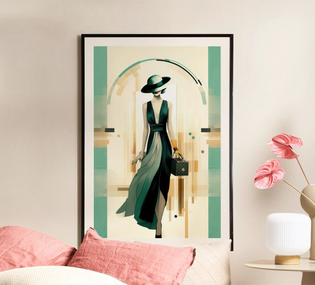 Art Deco Woman poster by Artful Muse
