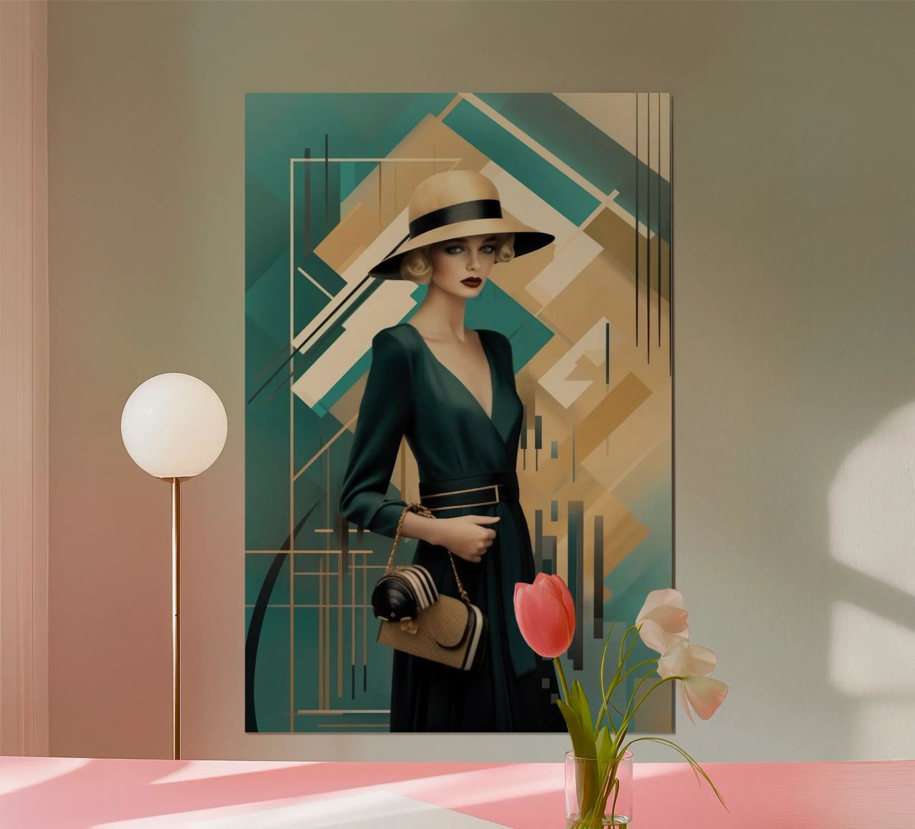 Art Deco Woman poster by Artful Muse