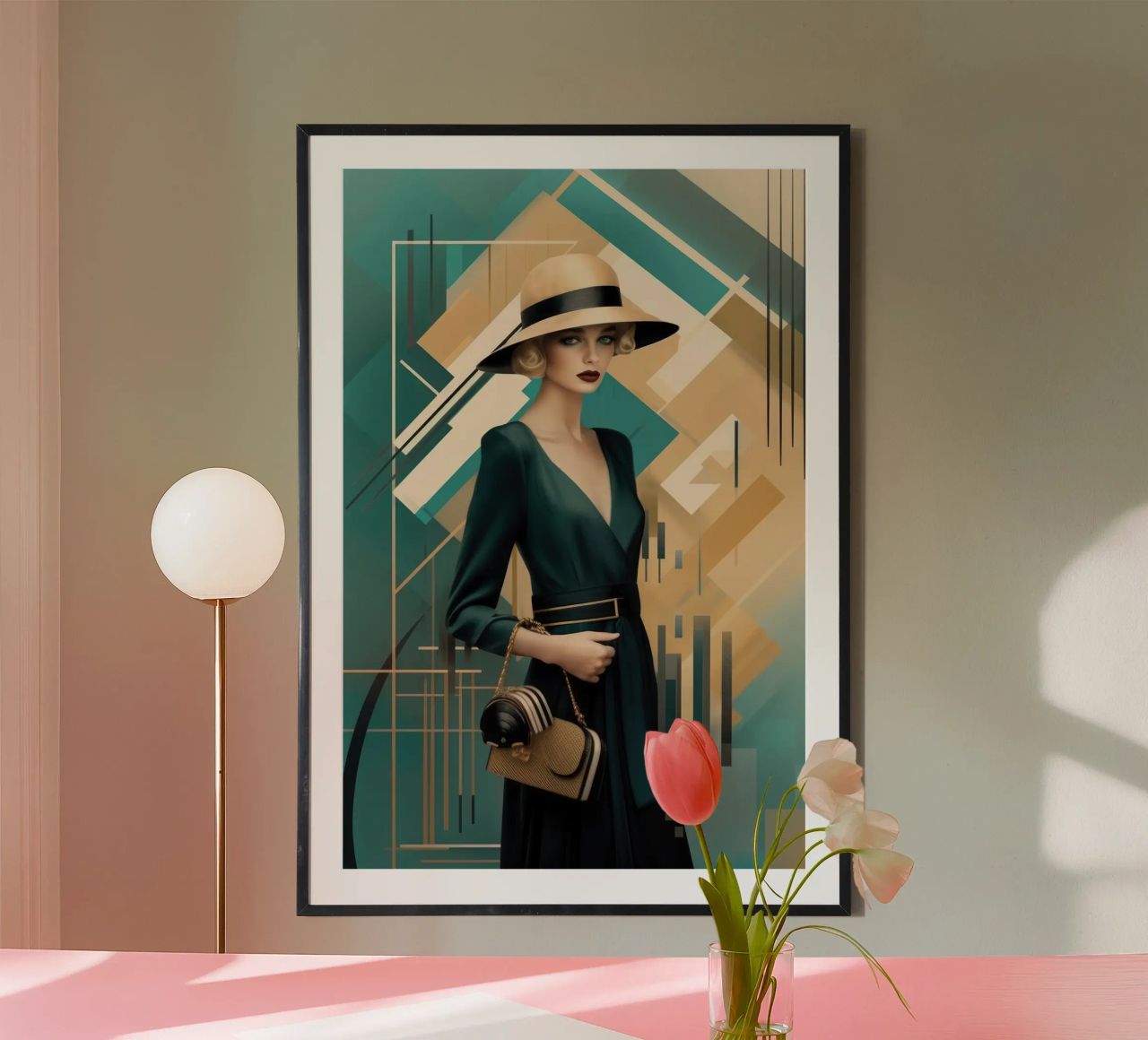 Art Deco Woman poster by Artful Muse