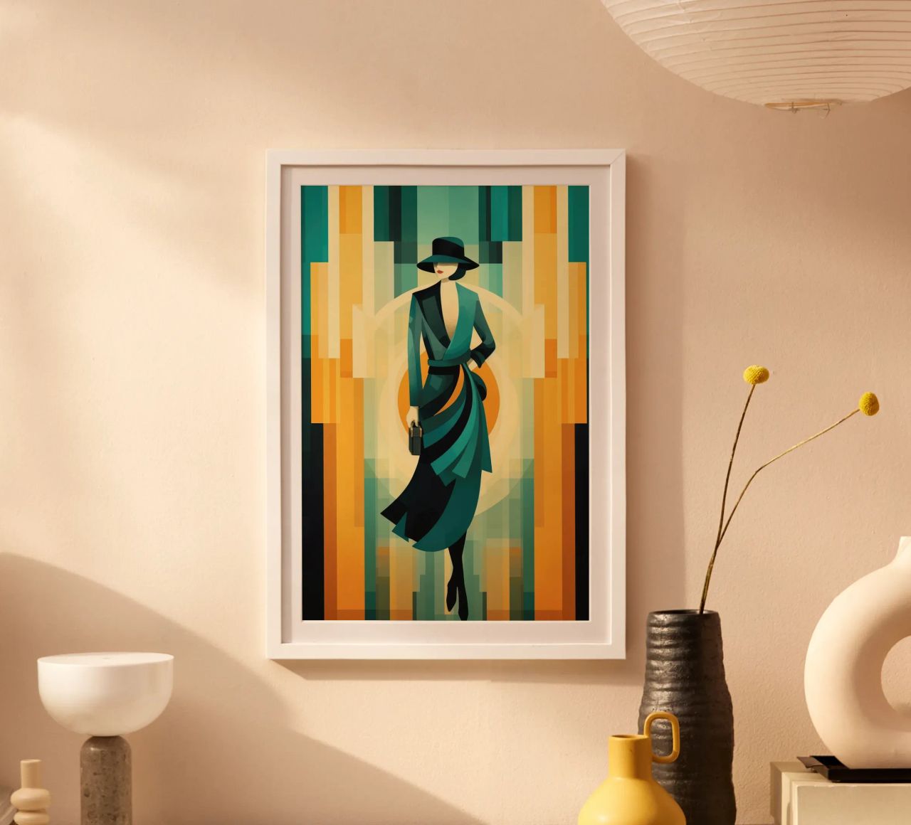 Art Deco Woman poster by Artful Muse