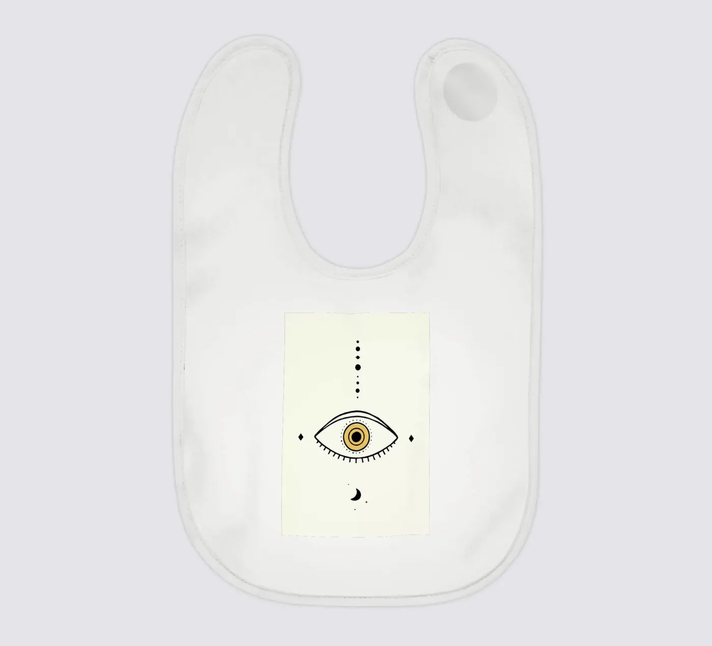 Eye Moon baby slabbetje van Florent Bodart