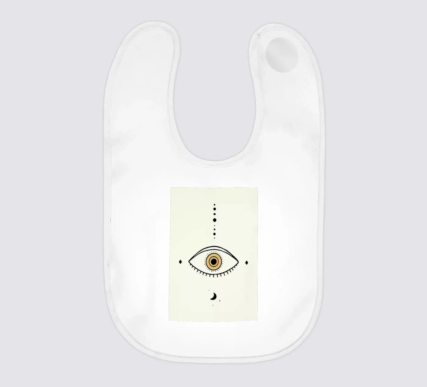 Eye Moon baby slabbetje van Florent Bodart