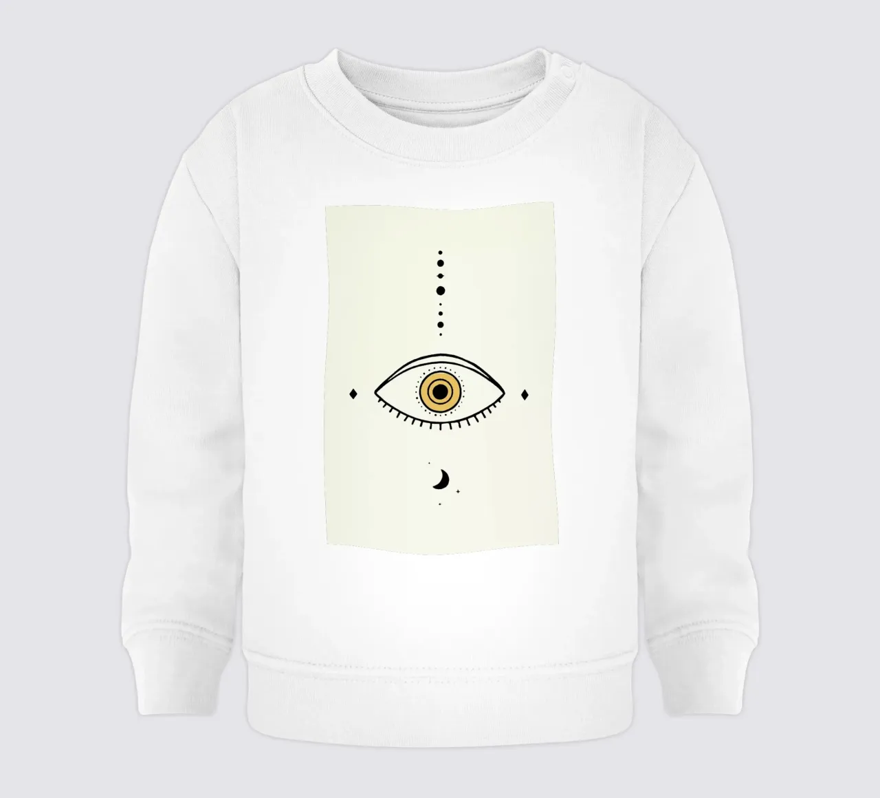 Eye Moon felpa neonato da Florent Bodart