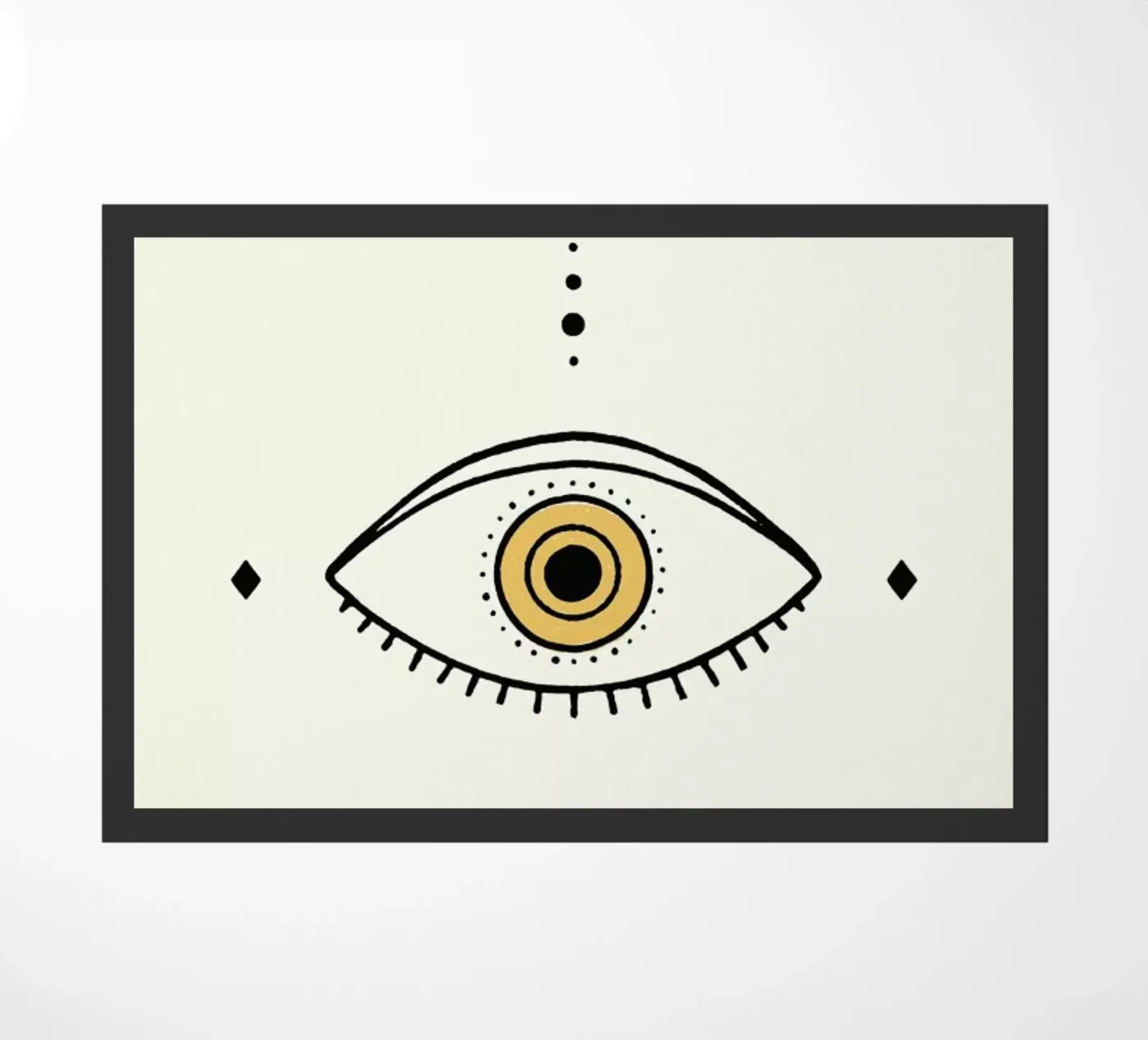 Eye Moon deurmat van Florent Bodart