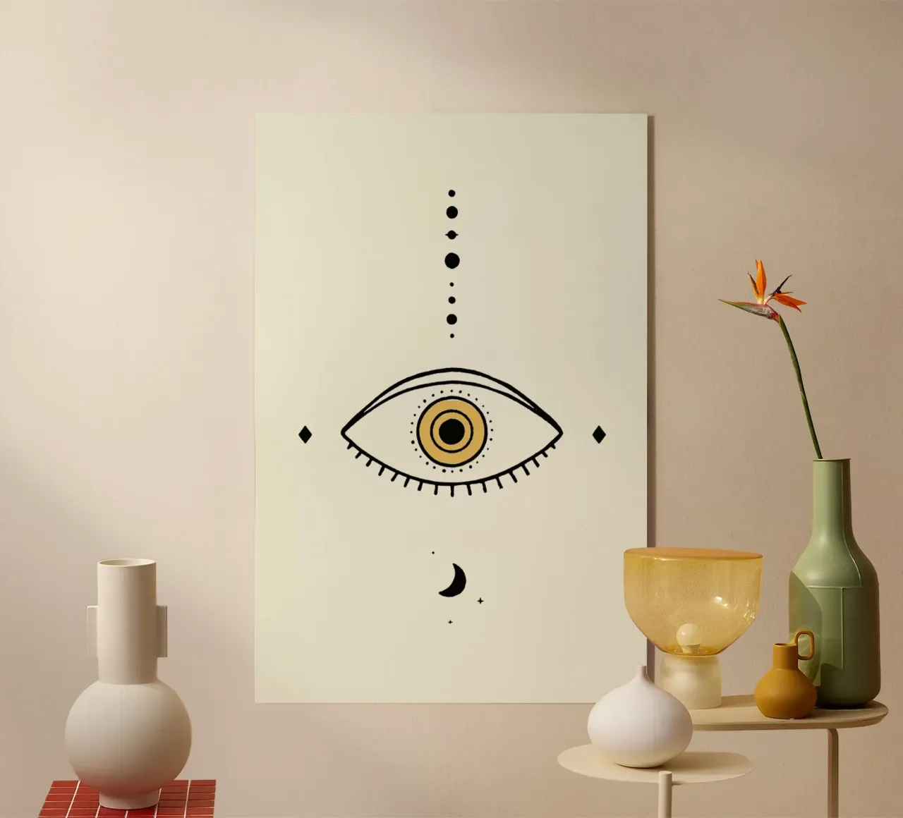 Eye Moon plexiglass da Florent Bodart