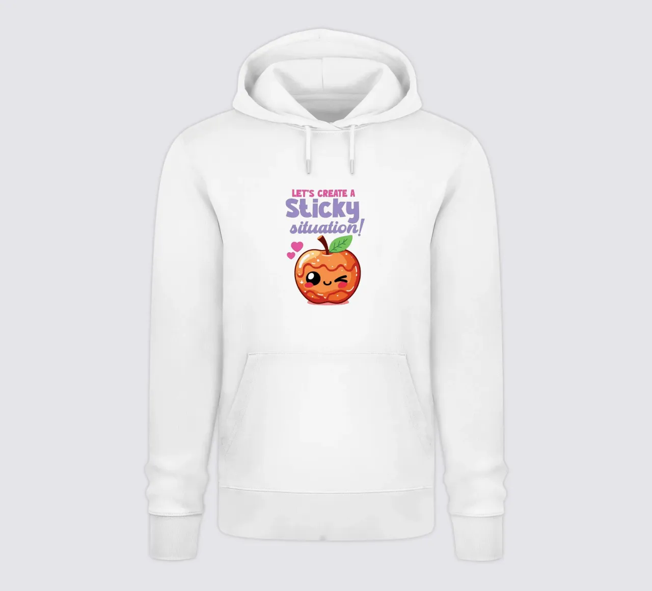 Let's create a sticky situation! felpa con cappuccio da edsonramosart