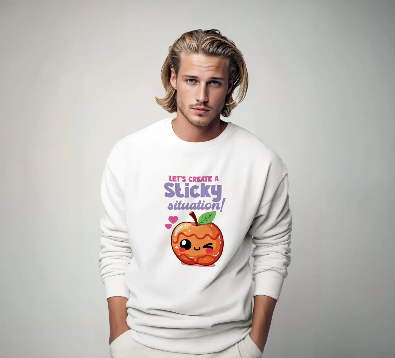 Let's create a sticky situation! Sweatshirt von edsonramosart