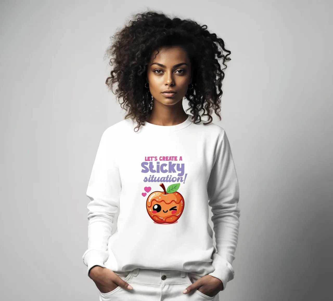 Let's create a sticky situation! sweatshirt by edsonramosart