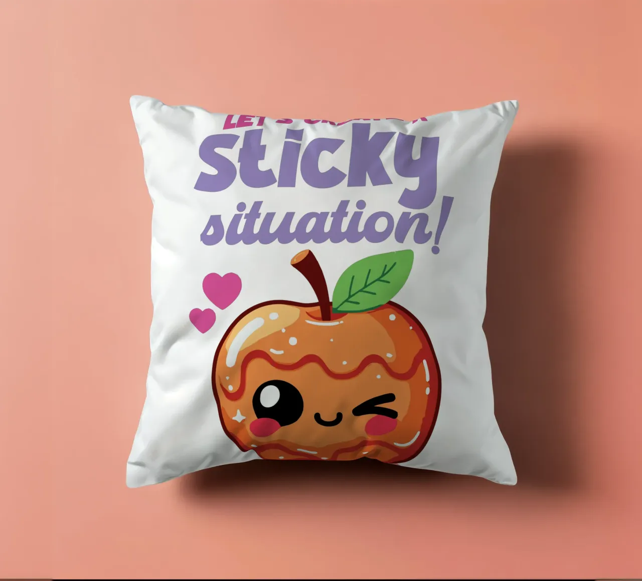 Let's create a sticky situation! cojín de edsonramosart