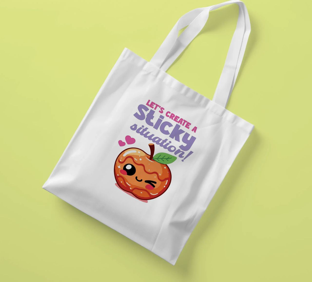 Let's create a sticky situation! borsa in juta da edsonramosart