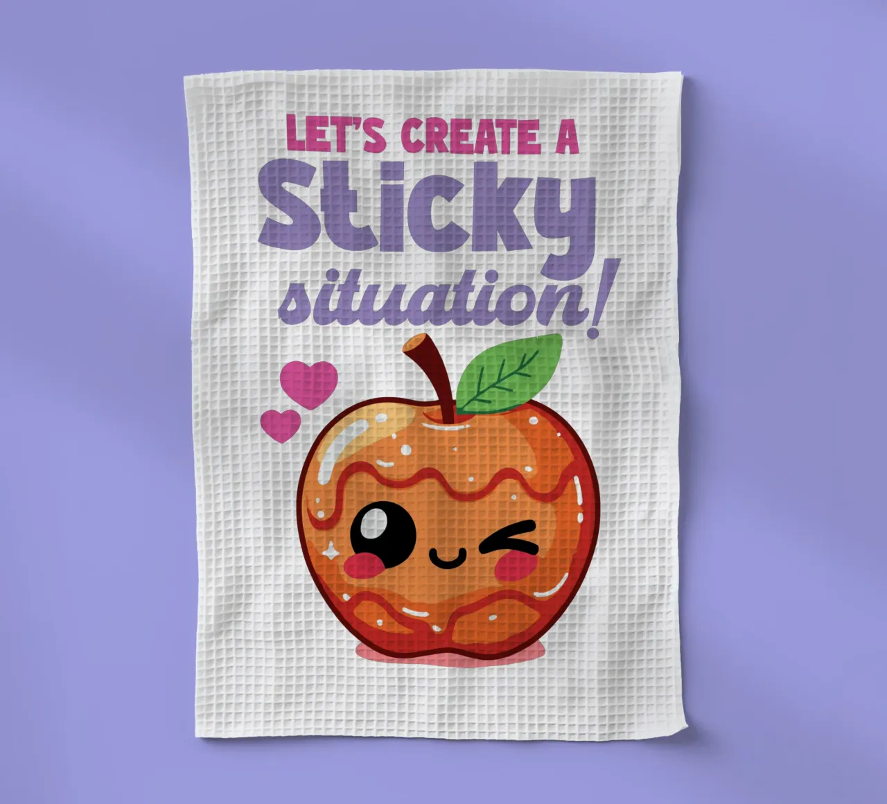 Let's create a sticky situation! canovaccio da cucina da edsonramosart