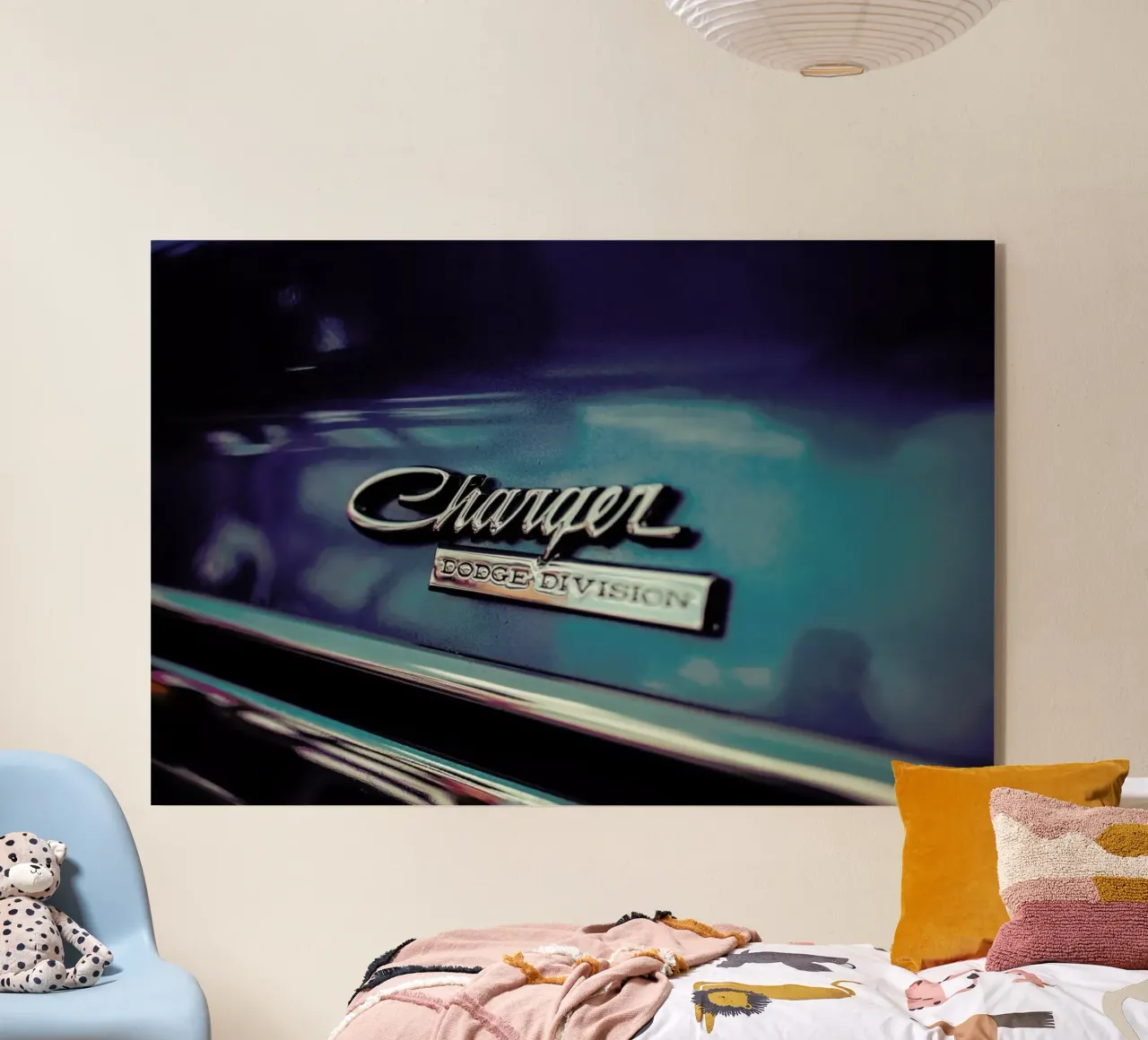 Dodge acryl van Flo Klein