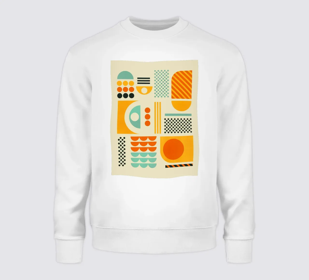 Bauhaus Geometric Pattern Art Print felpa da showmemars