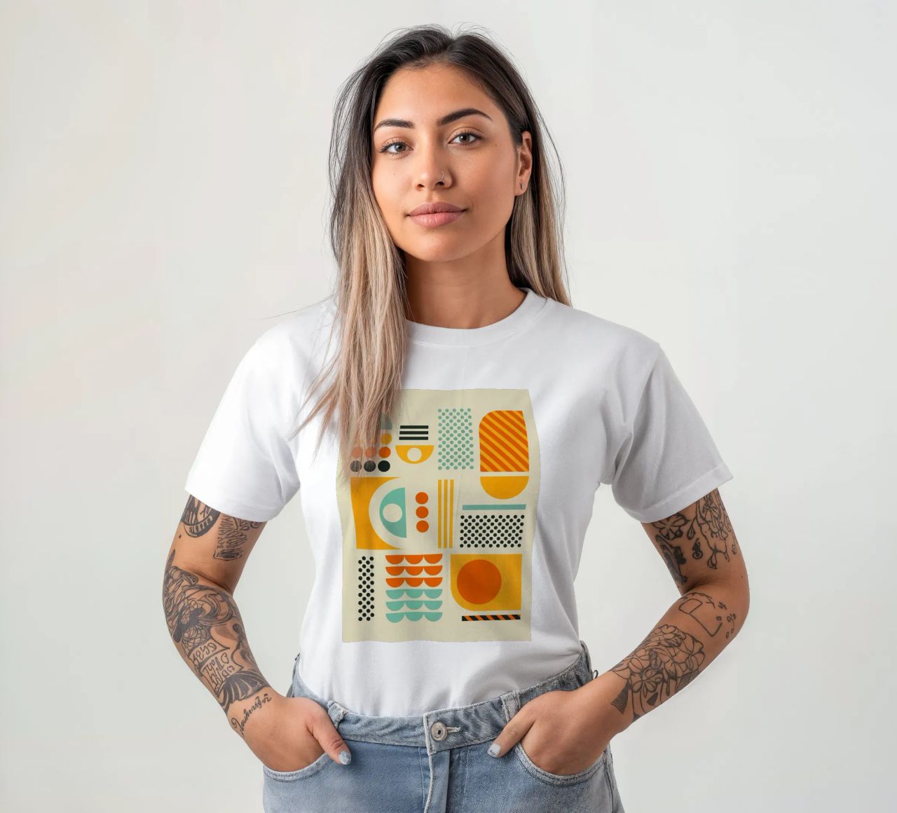 Bauhaus Geometric Pattern Art Print camiseta de showmemars