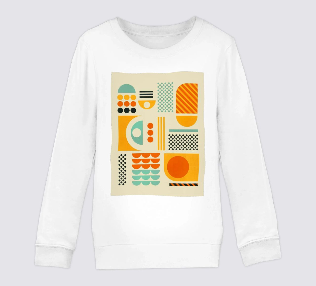 Bauhaus Geometric Pattern Art Print sudadera para niño de showmemars
