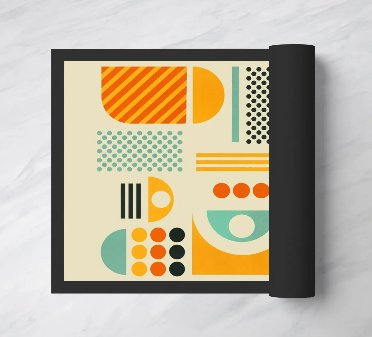 Bauhaus Geometric Pattern Art Print zerbino da showmemars
