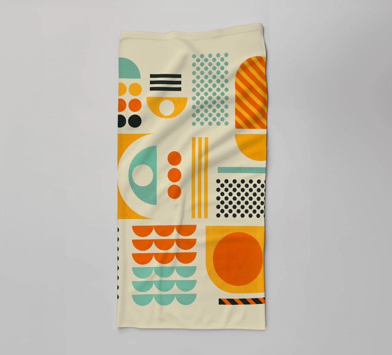 Bauhaus Geometric Pattern Art Print serviette de bain de showmemars