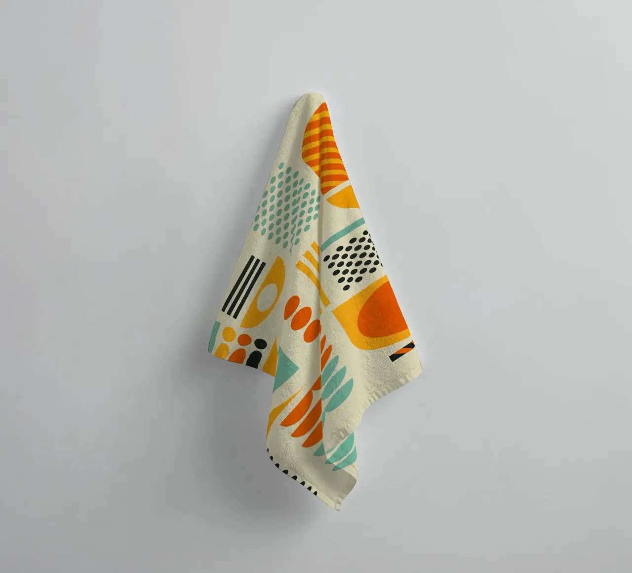Bauhaus Geometric Pattern Art Print asciugamano da bagno da showmemars