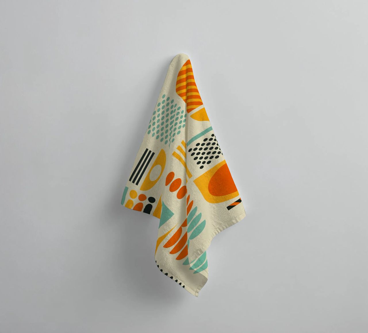 Bauhaus Geometric Pattern Art Print serviette de bain de showmemars