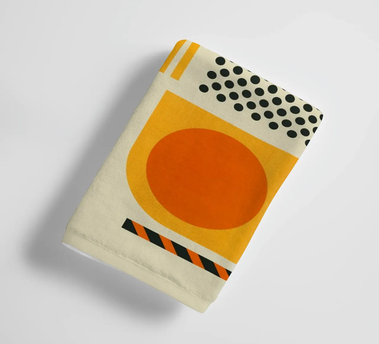 Bauhaus Geometric Pattern Art Print badhanddoek van showmemars