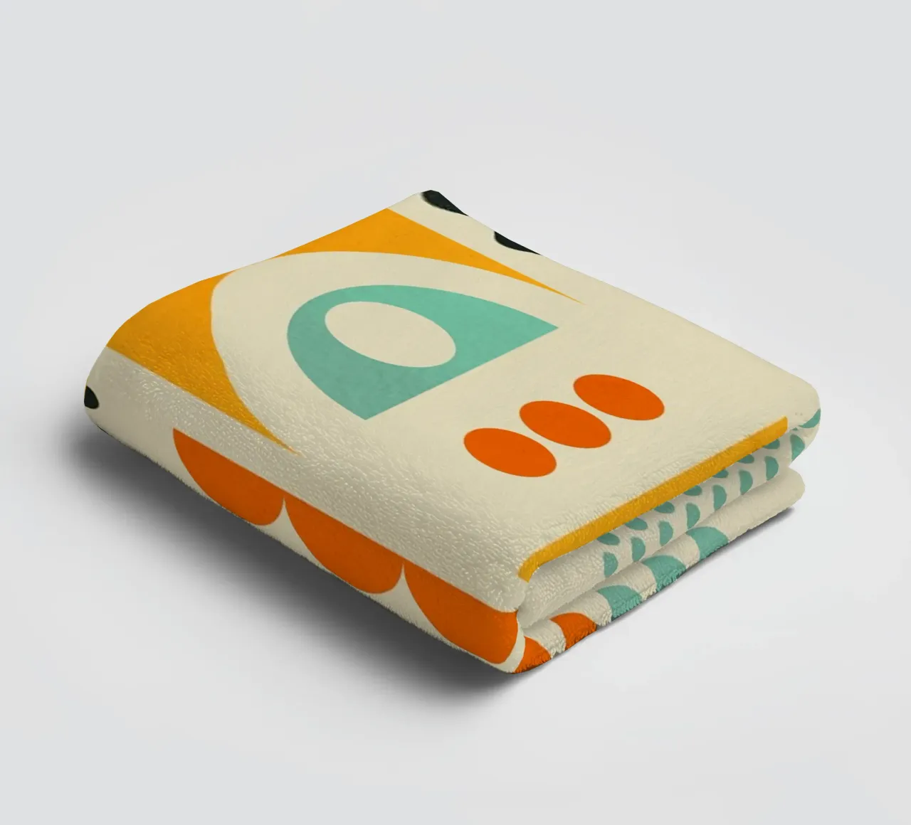 Bauhaus Geometric Pattern Art Print badhanddoek van showmemars
