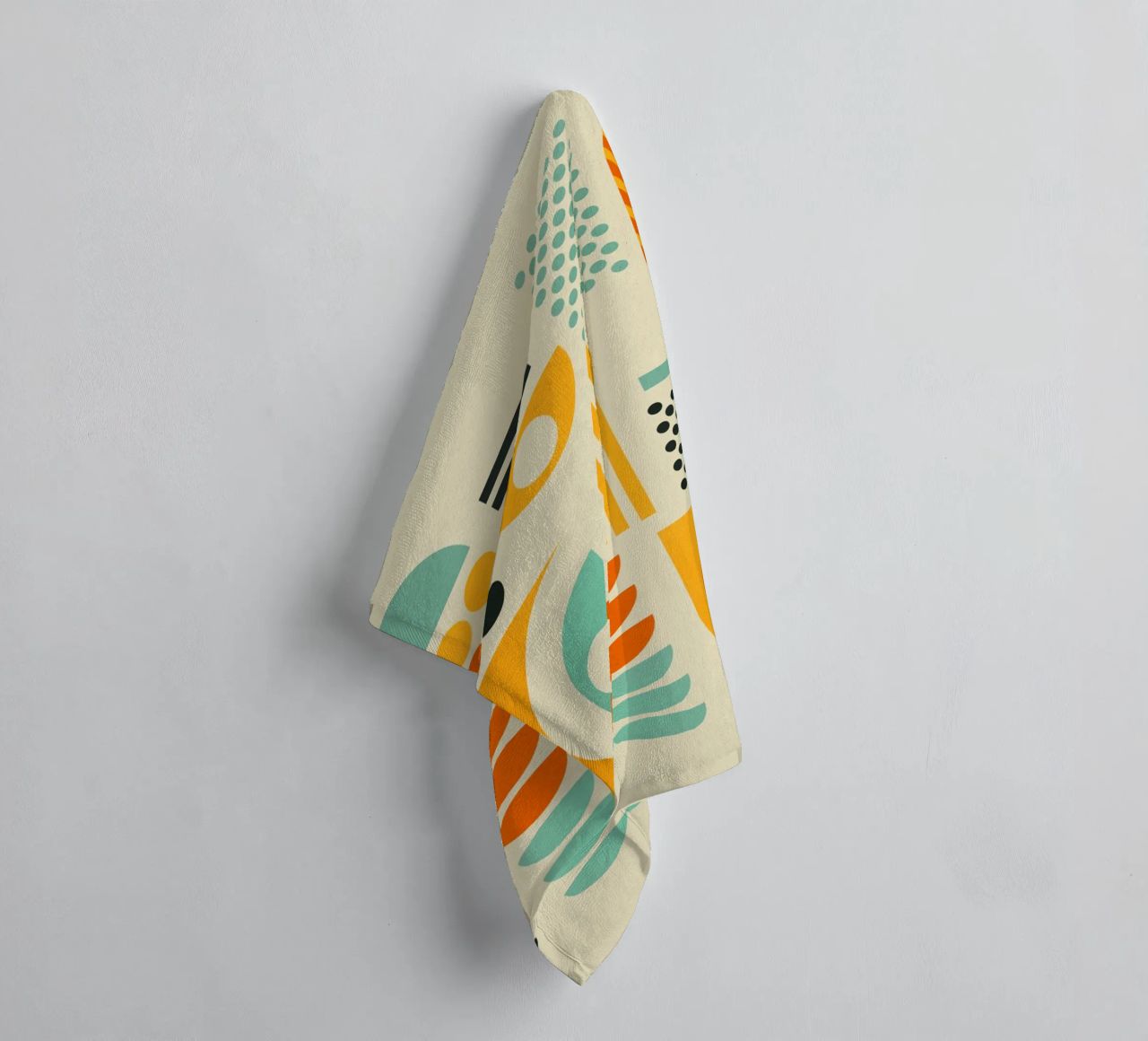 Bauhaus Geometric Pattern Art Print serviette de bain de showmemars