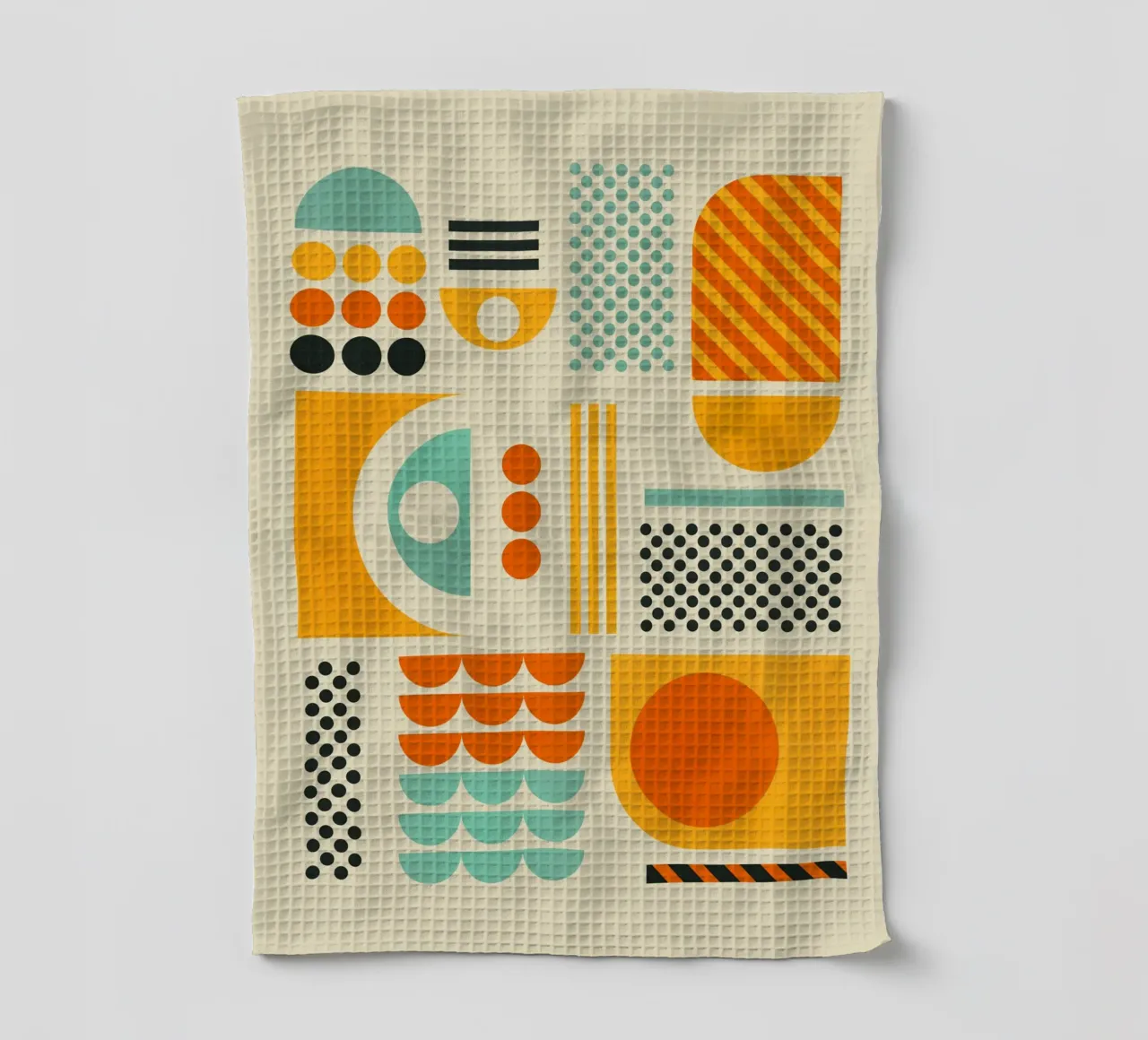 Bauhaus Geometric Pattern Art Print canovaccio da cucina da showmemars