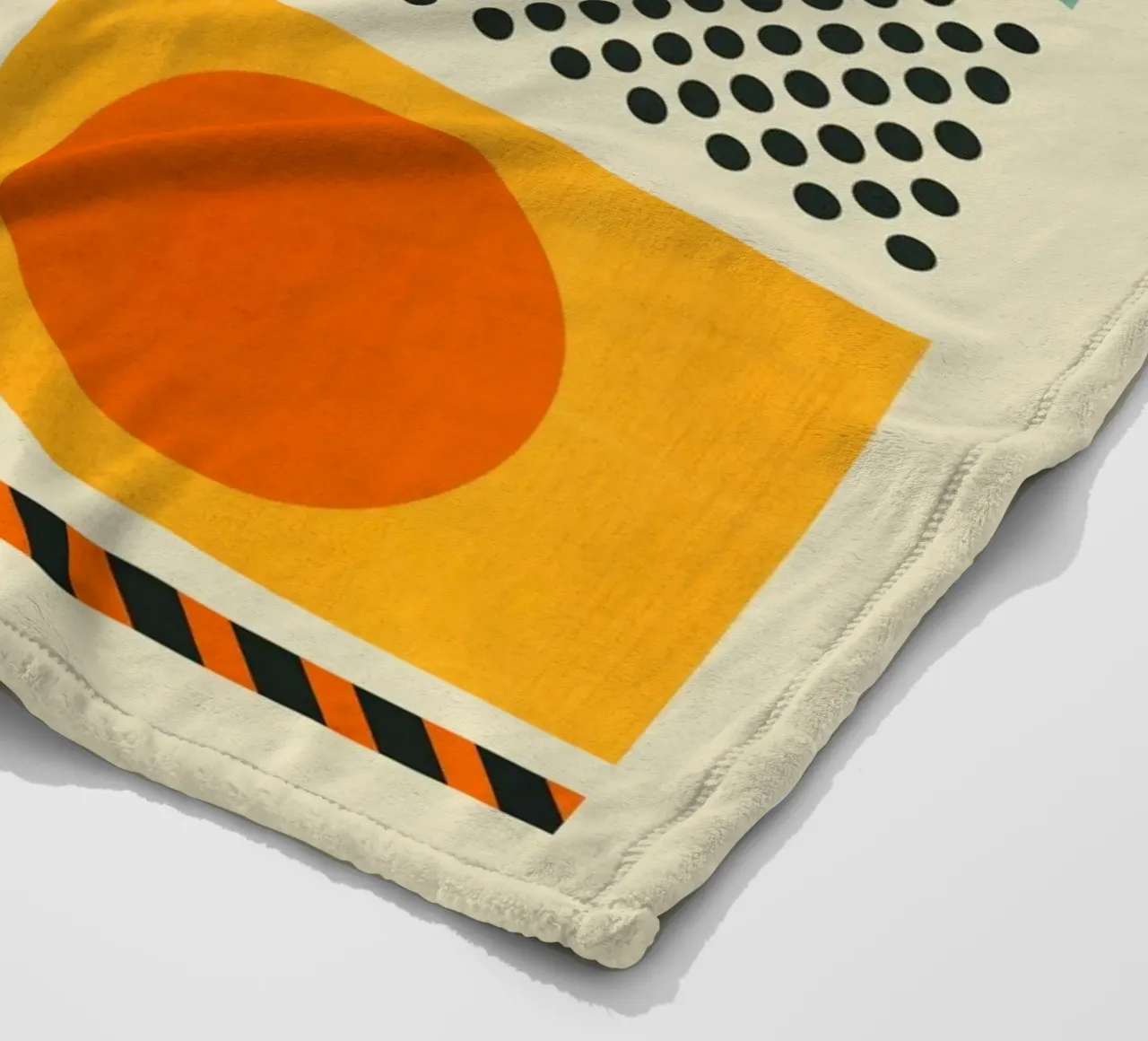 Bauhaus Geometric Pattern Art Print coperta in pile da showmemars