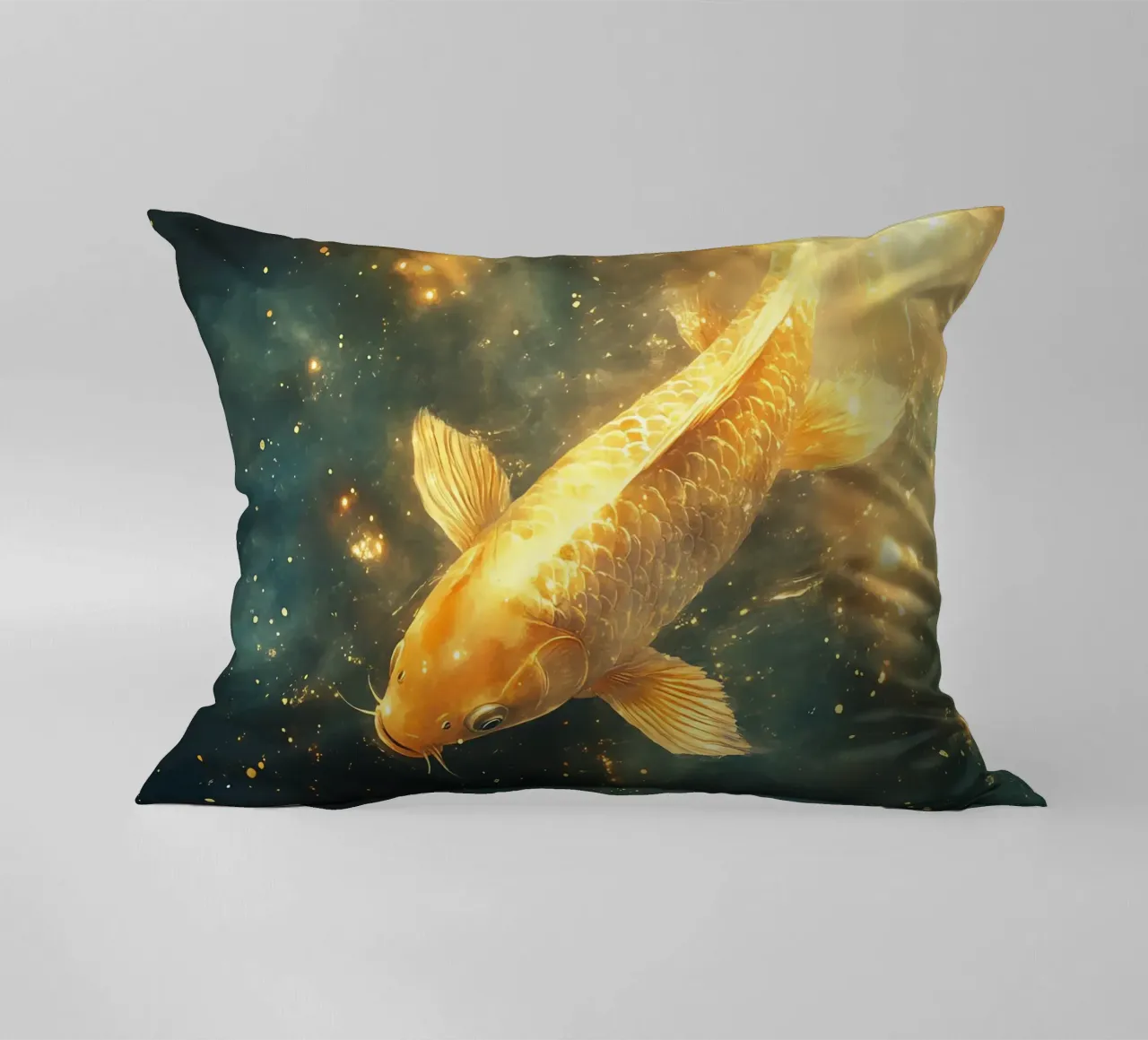 Carpa Koi dorata cuscino da Théïa's Fantasia World