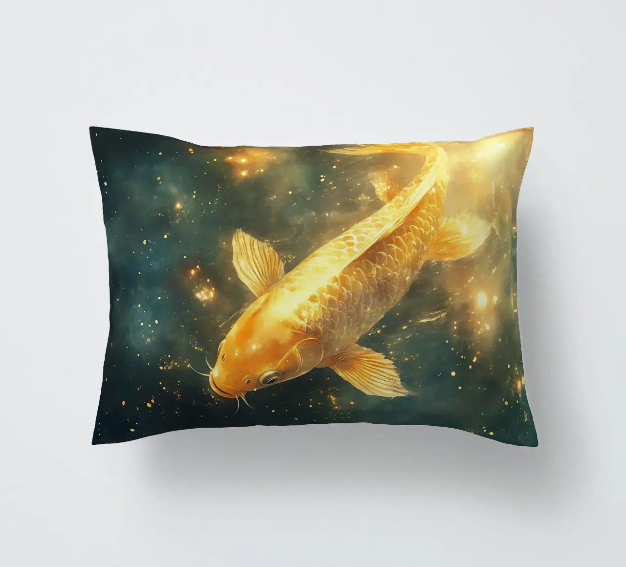 Carpa Koi dorata cuscino da Théïa's Fantasia World