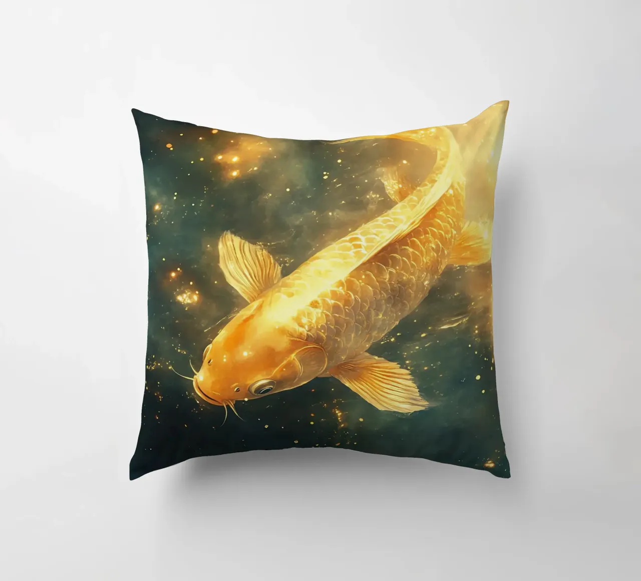Carpa Koi dorata cuscino da Théïa's Fantasia World