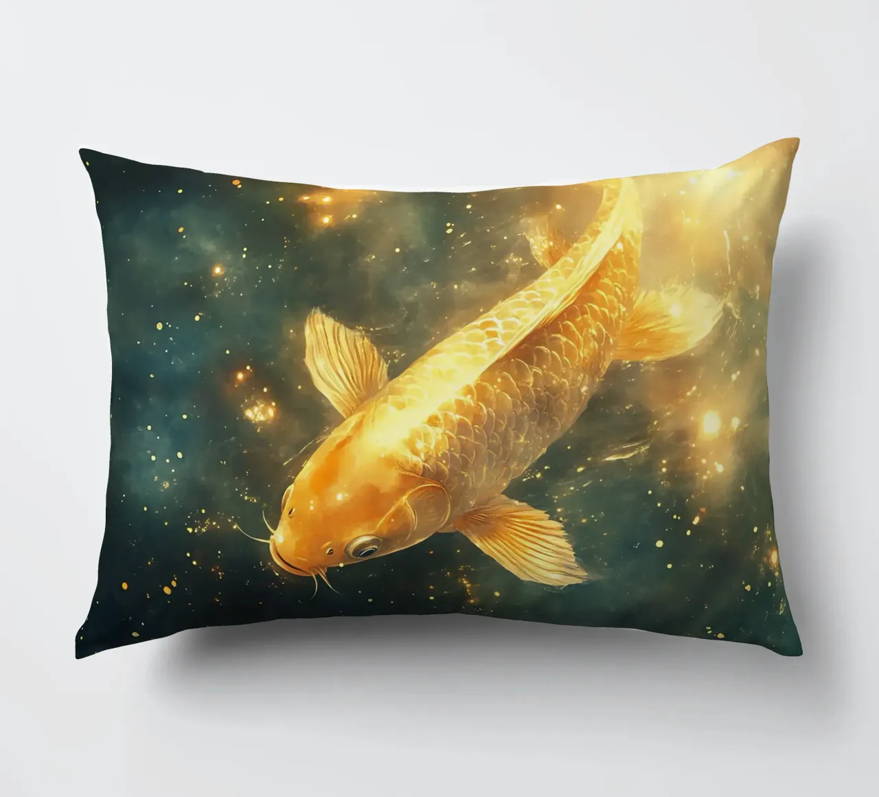 Carpa Koi dorata cuscino da Théïa's Fantasia World