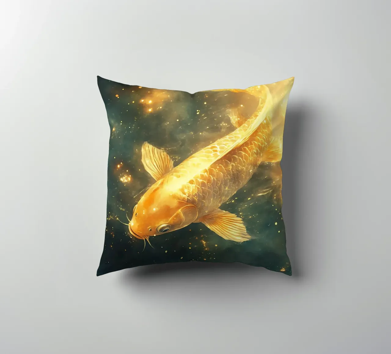 Carpa Koi dorata cuscino da Théïa's Fantasia World