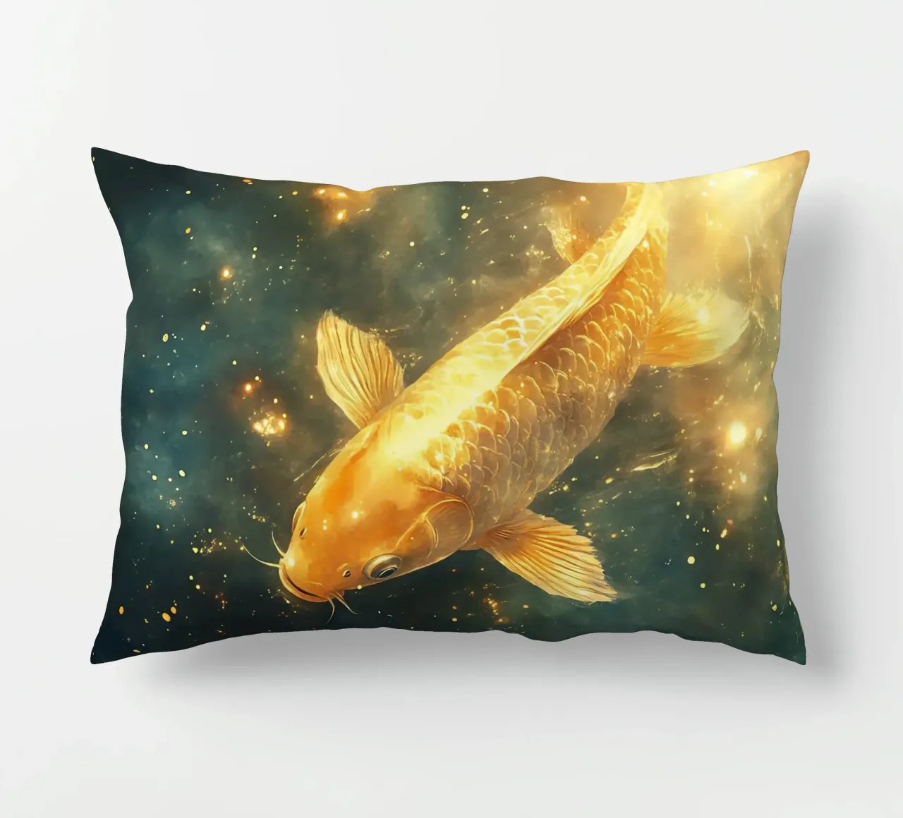 Carpa Koi dorata cuscino da Théïa's Fantasia World
