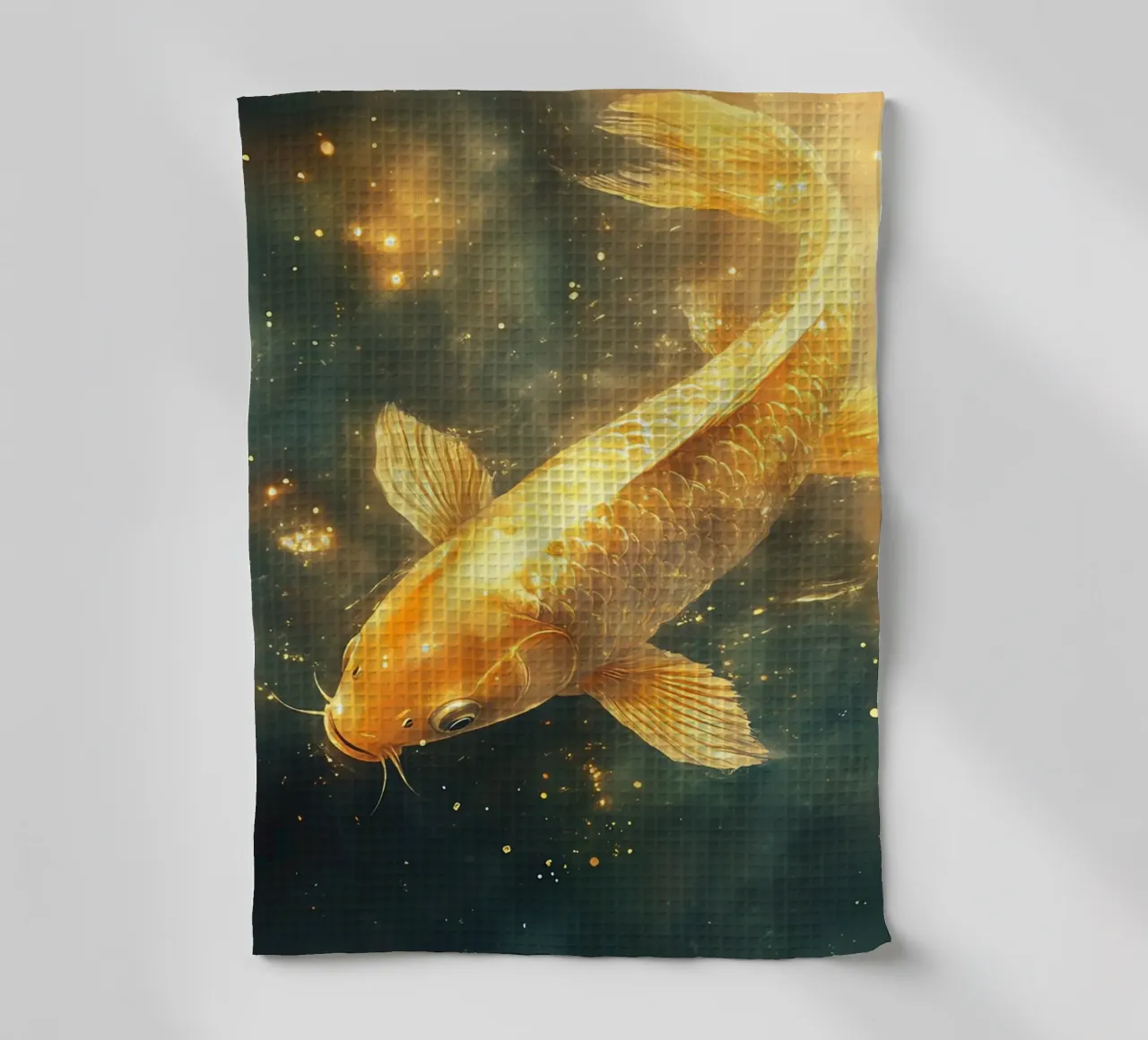 Carpa Koi dorata canovaccio da cucina da Théïa's Fantasia World