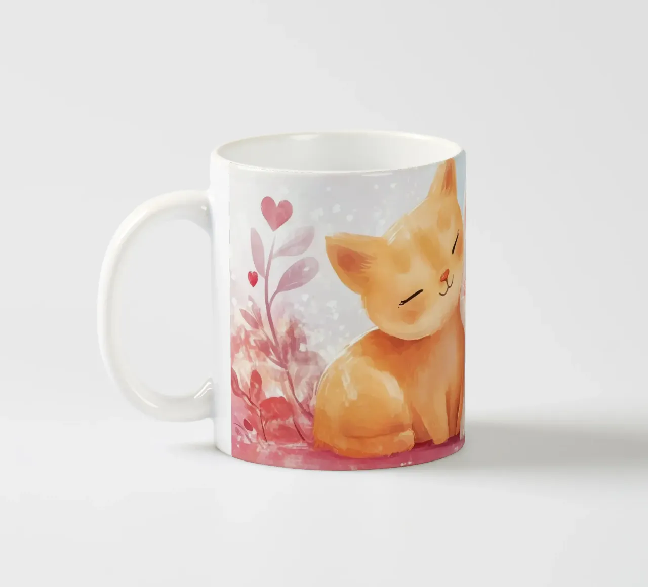 Le duo de chats kawaii mug en céramique de Théïa's Fantasia World