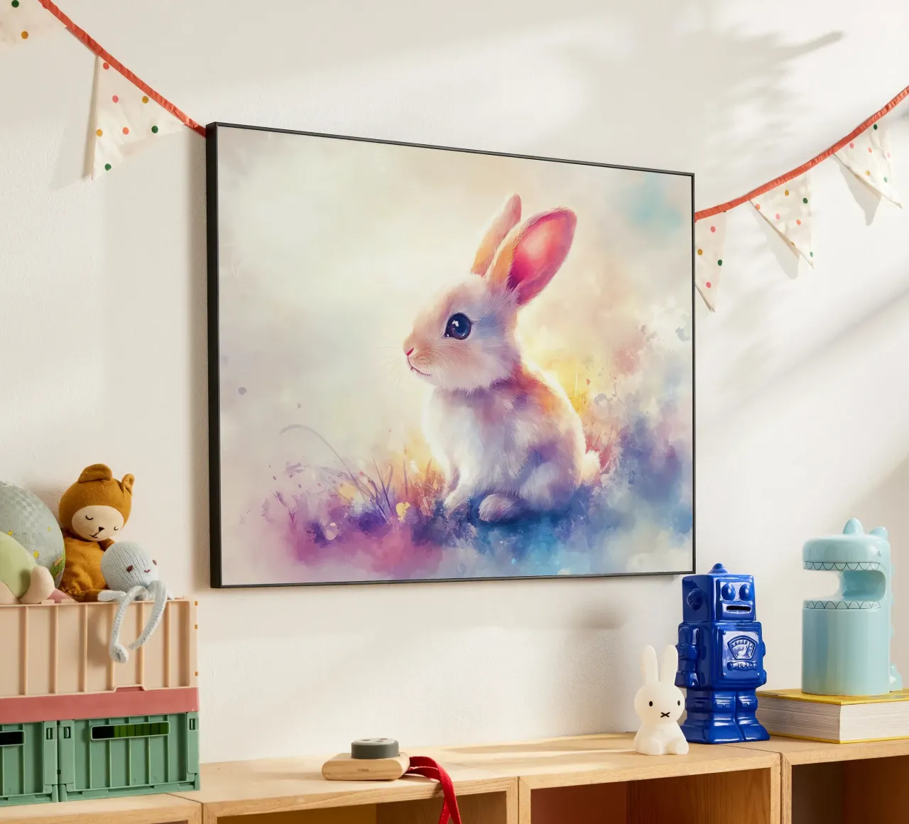 Totem animale Lapin alluminio dibond da Théïa's Fantasia World