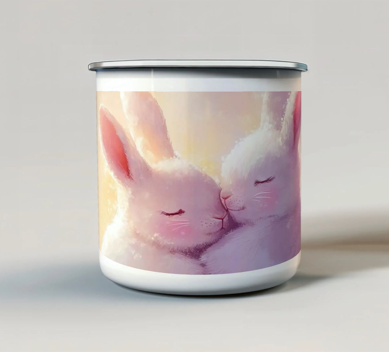 Totem animale Lapin tazza in smalto da Théïa's Fantasia World