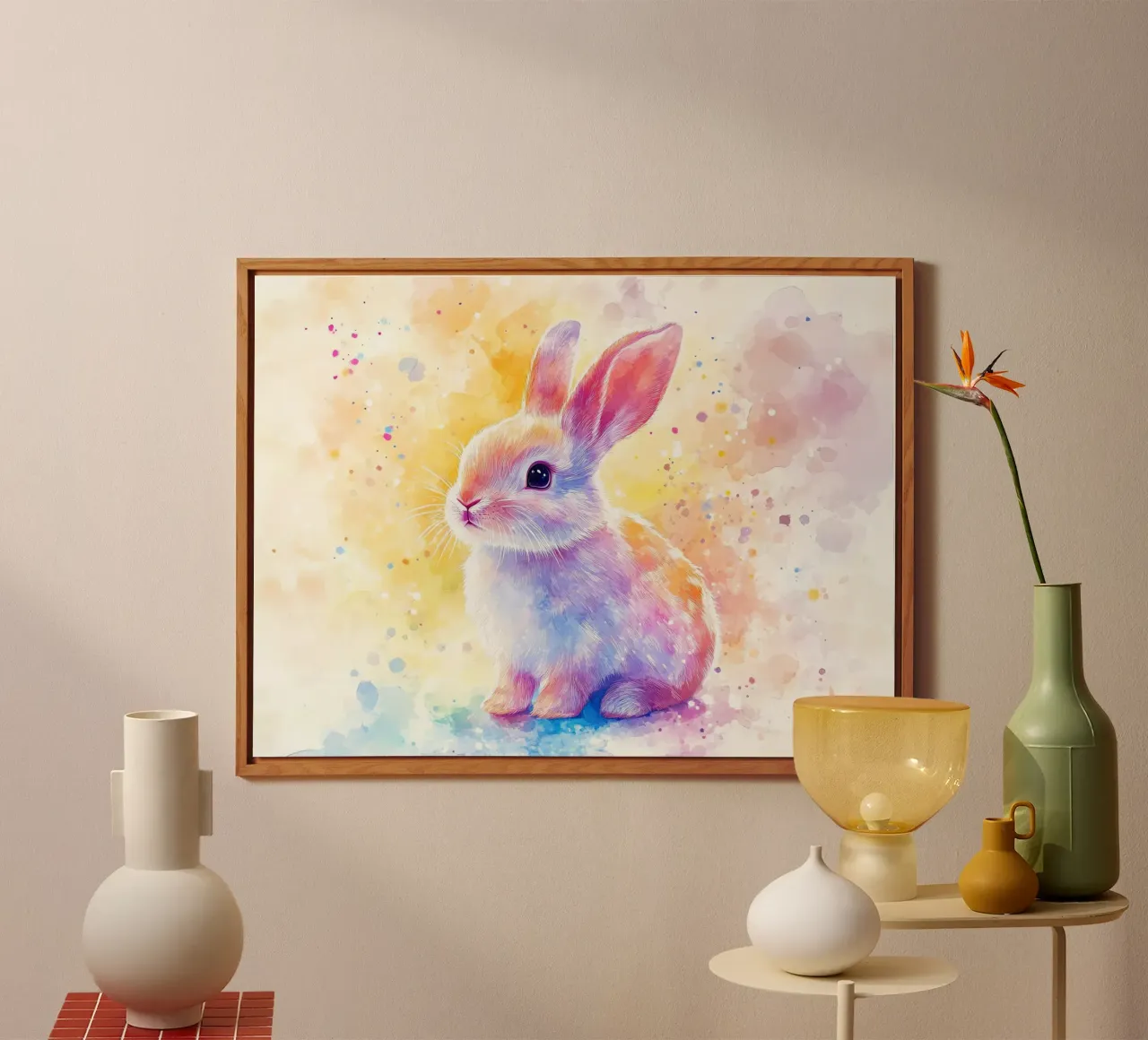 Totem animale Lapin alluminio dibond da Théïa's Fantasia World