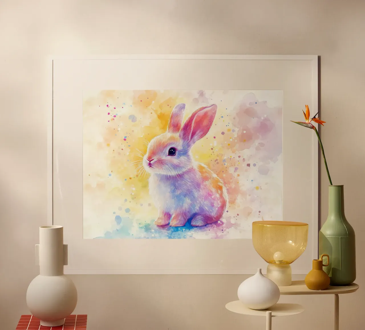 Totem animale Lapin carta hahnemühle da Théïa's Fantasia World