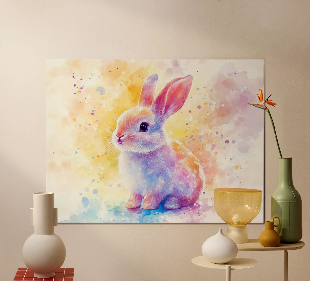Tier Totem Lapin Poster von Théïa's Fantasia World