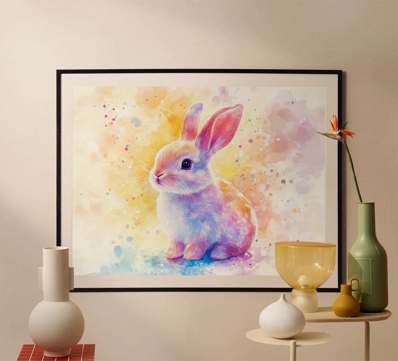 Tier Totem Lapin Poster von Théïa's Fantasia World