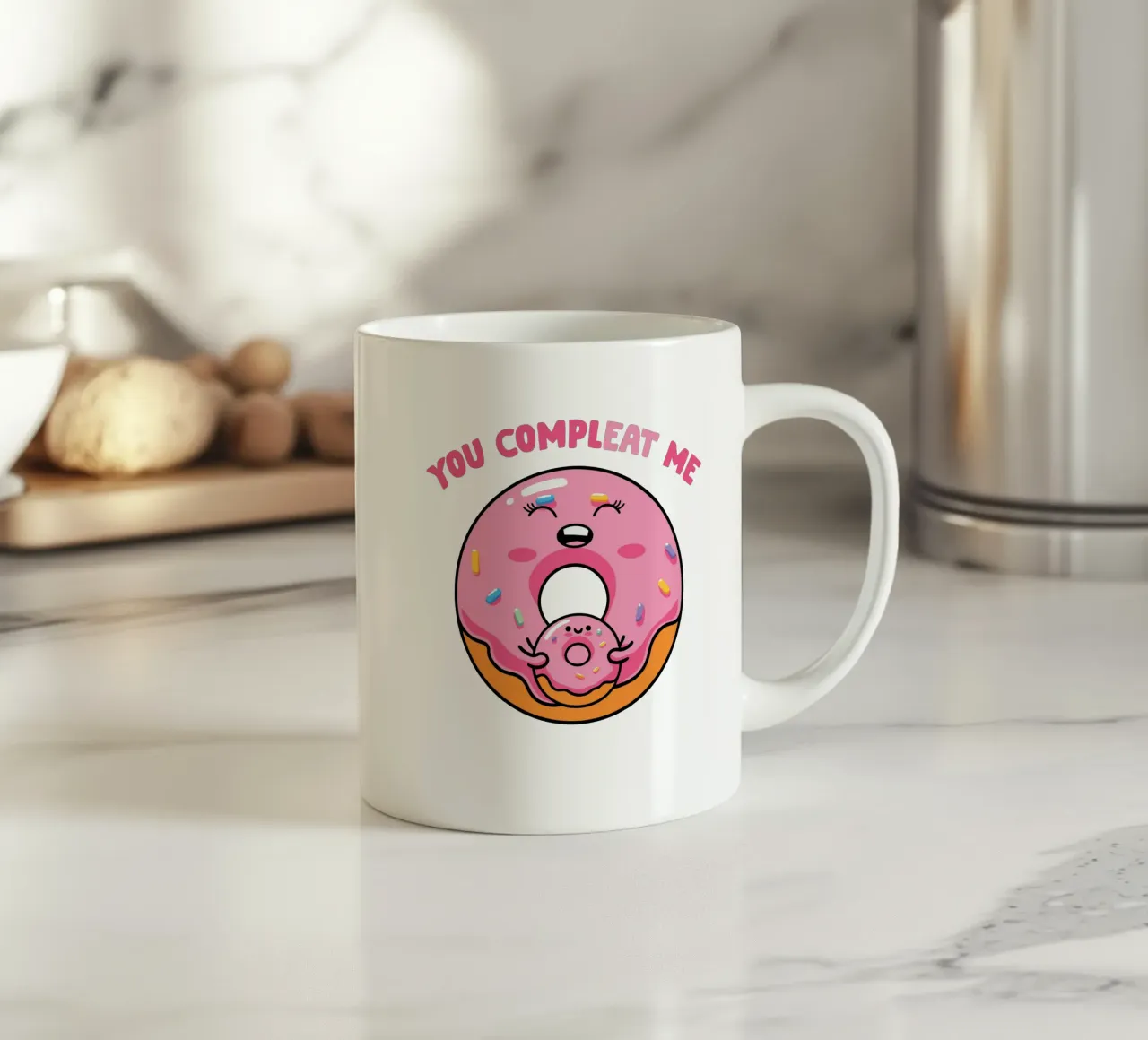 You complete me tazza in ceramica da edsonramosart